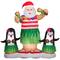 6ft. Airblown® Animated Inflatable Hula Santa & Penguins